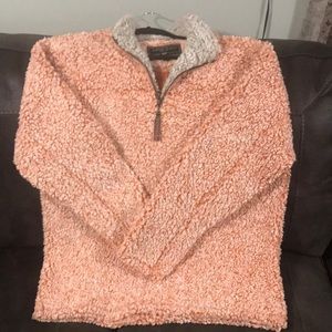 TRUE GRIT Frosty Pile half zip Fleece Pullover